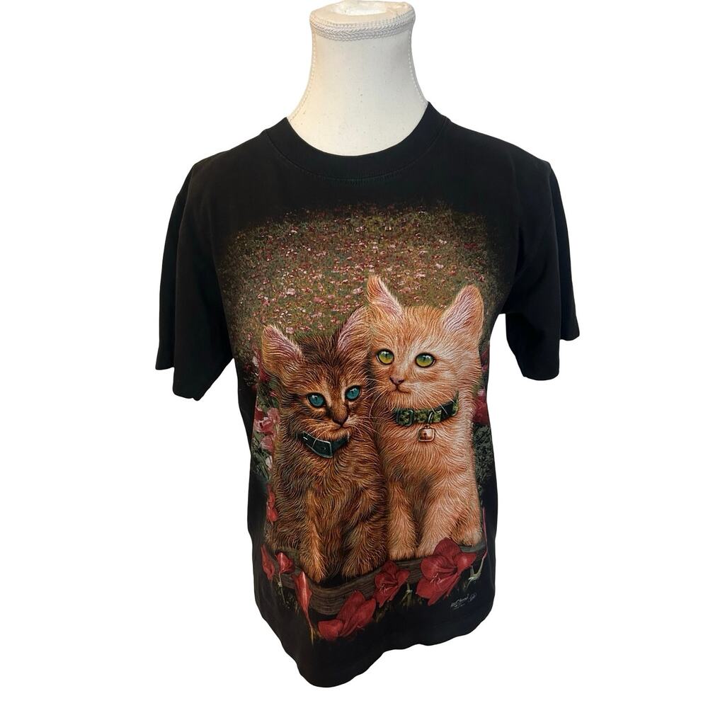 Vintage Rock Chang Cat Print Tee